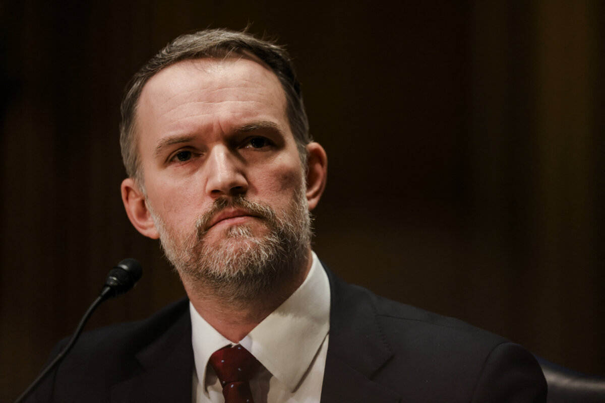 U.S. Trade Representative Jamieson Greer on Capitol Hill in Washington, on April 8, 2025. (Kevin Mohatt/File Photo/ Reuters)