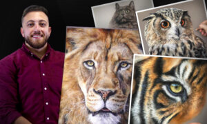 Jordanian Artist Draws Jaw-Dropping Larger-Than-Life Animals—Describes His Clever Technique