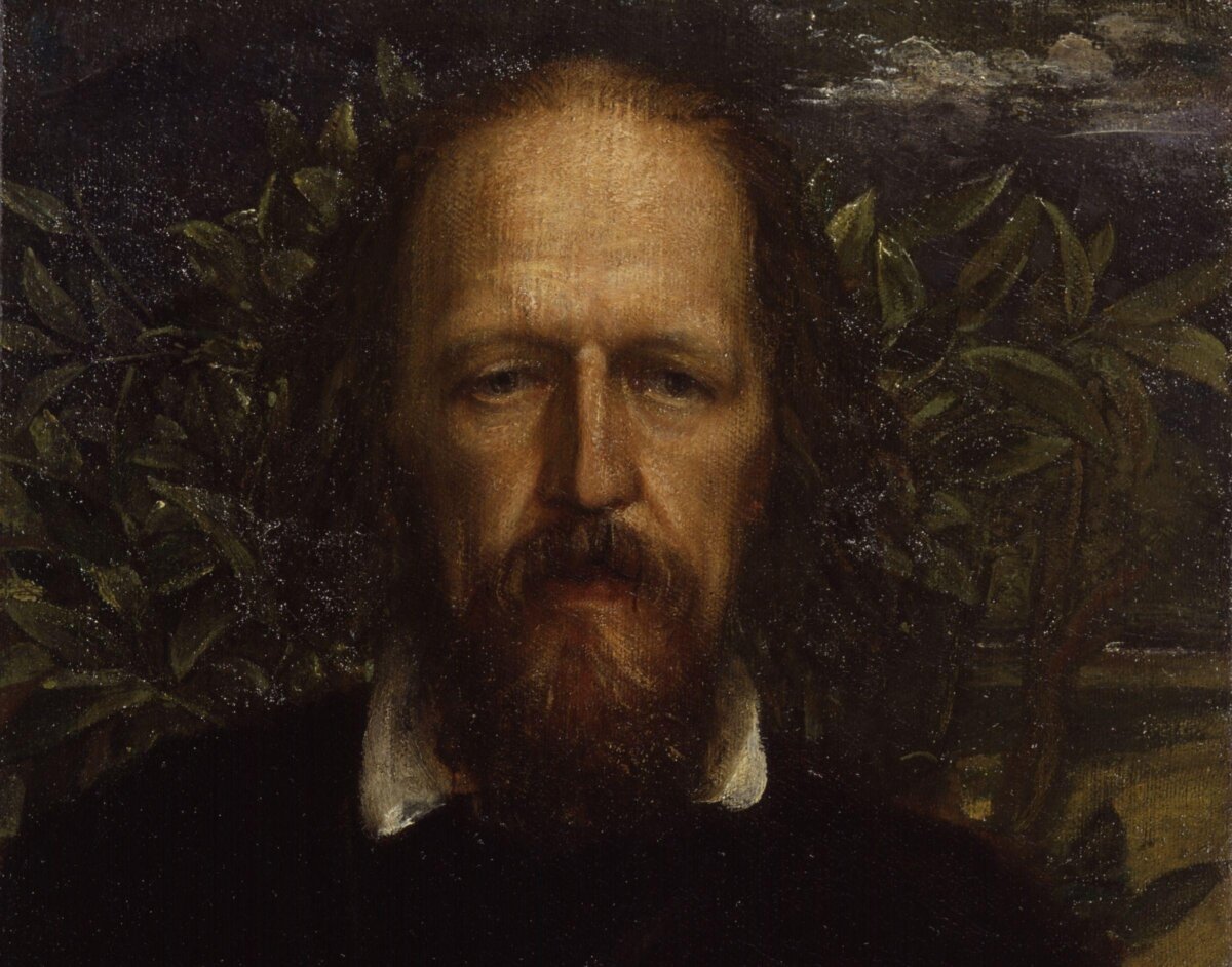 A cropped portrait of Alfred, Lord Tennyson by George Frederic Watts. (Public Domain)