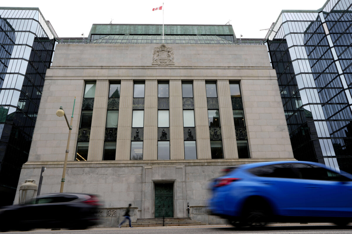 The Bank of Canada is seen in Ottawa on April 16, 2025. (The Canadian Press/Justin Tang)