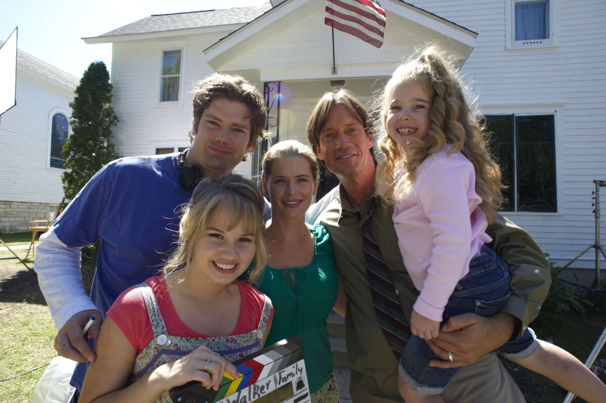 Behind the scenes on the set of "What If"
