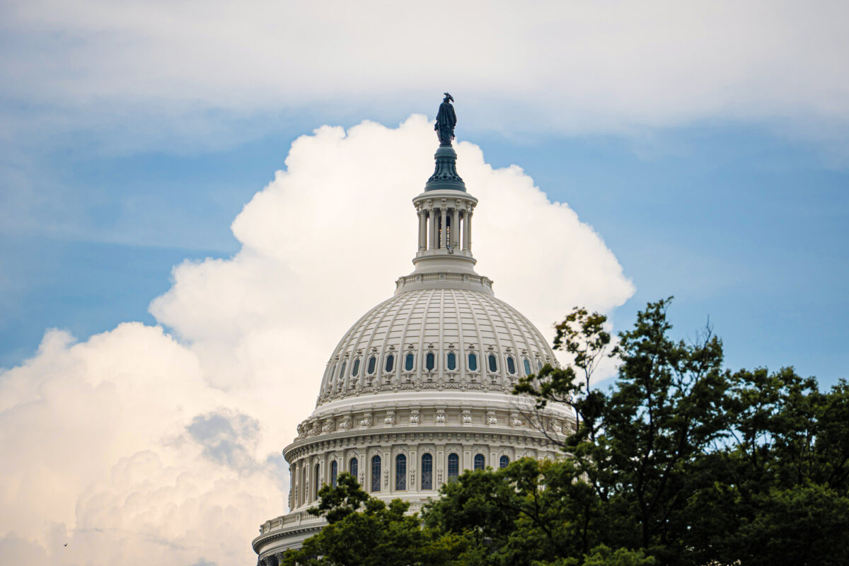 The U.S. Capitol on July 14, 2025. Despite the Supreme Court’s 2002 ruling in favor of drug advertising, some lawmakers are seeking to ban the practice. (Madalina Kilroy/The Epoch Times)