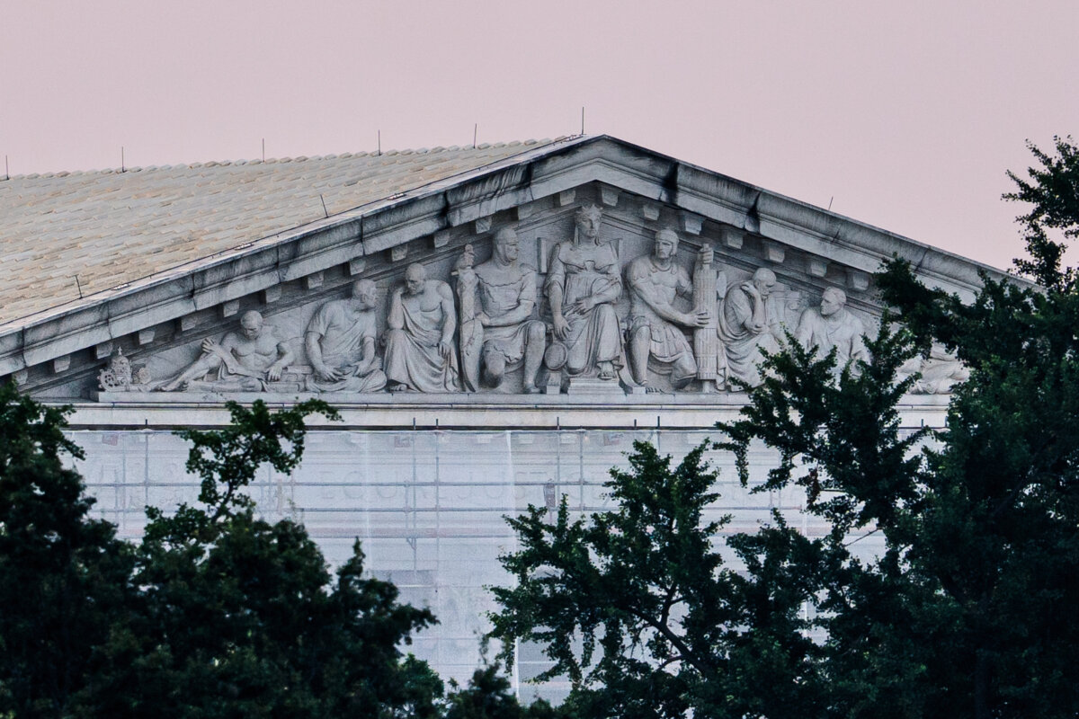 The Supreme Court in Washington on July 1, 2025. (Madalina Kilroy/The Epoch Times)
