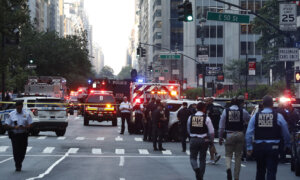 Street Scenes Near Site of Mass Shooting in Manhattan, New York