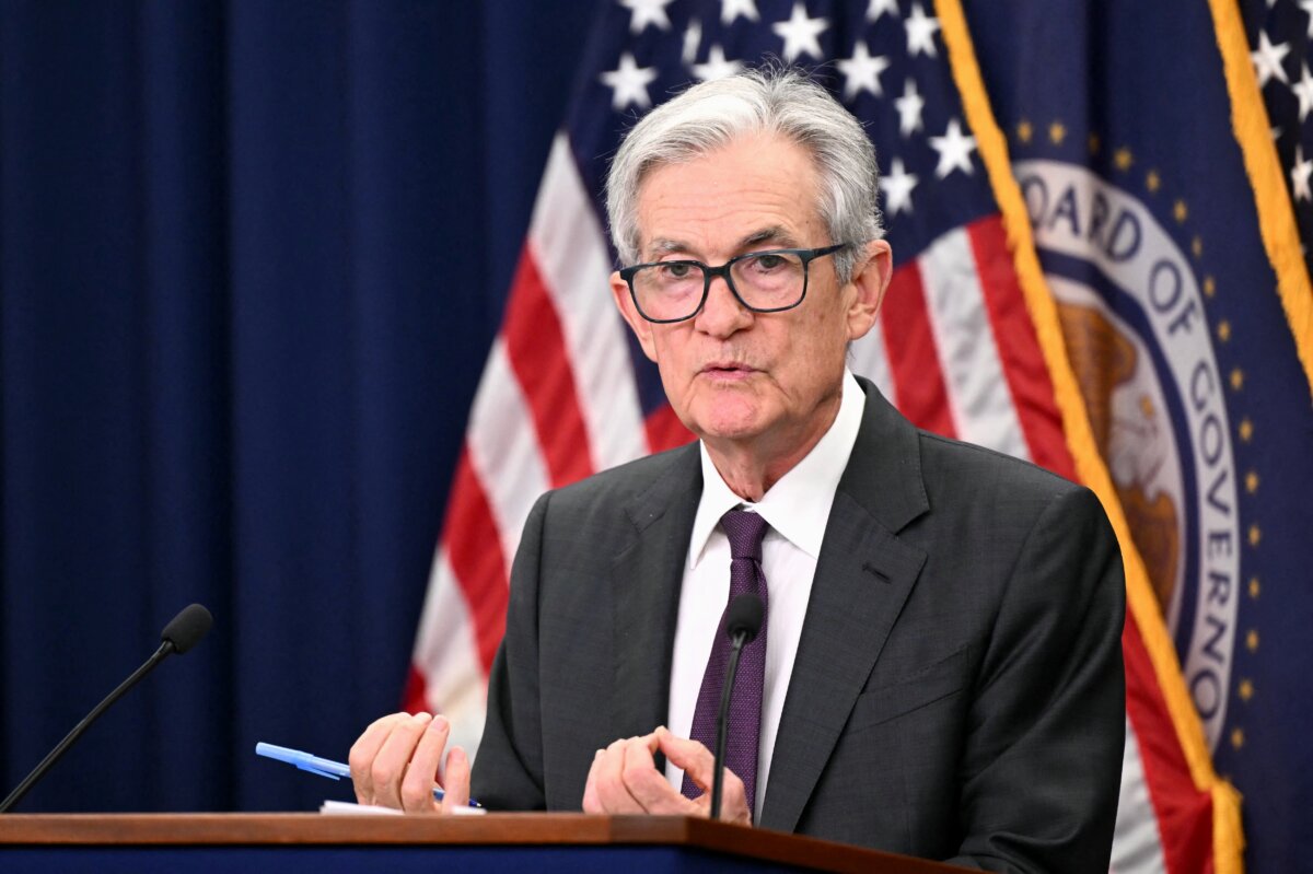 Chair of the Federal Reserve Jerome Powell speaks during a news conference following the July 29-30 Federal Open Market Committee (FOMC) meeting in Washington on July 30, 2025. (Mandel Ngan/AFP via Getty Images)