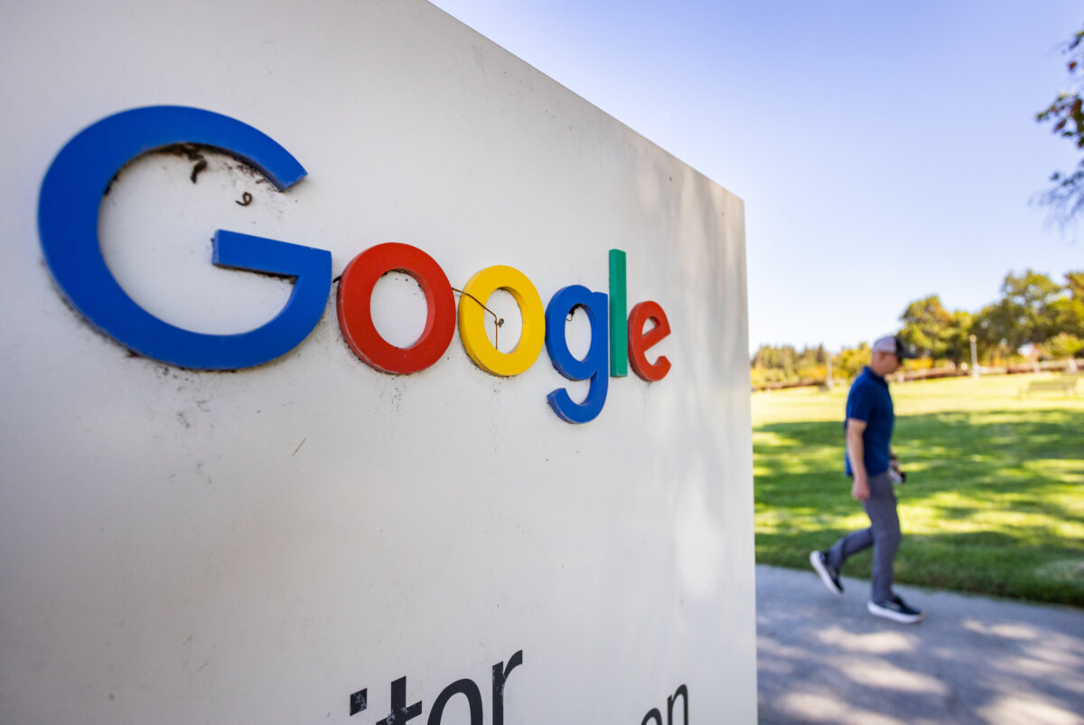 Google headquarters in Mountain View, Calif., on July 31, 2025. (John Fredricks/The Epoch Times)