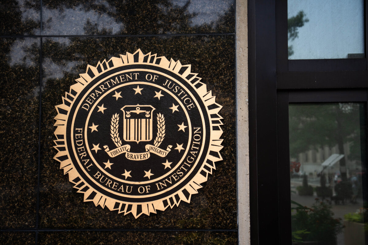 The Federal Bureau of Investigation in Washington on Aug. 7, 2025. (Madalina Kilroy/The Epoch Times)