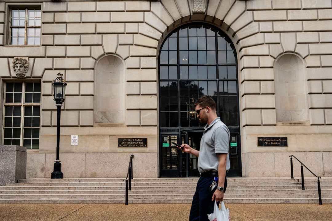 The U.S. Environmental Protection Agency in Washington on Aug. 7, 2025. (Madalina Kilroy/The Epoch Times)