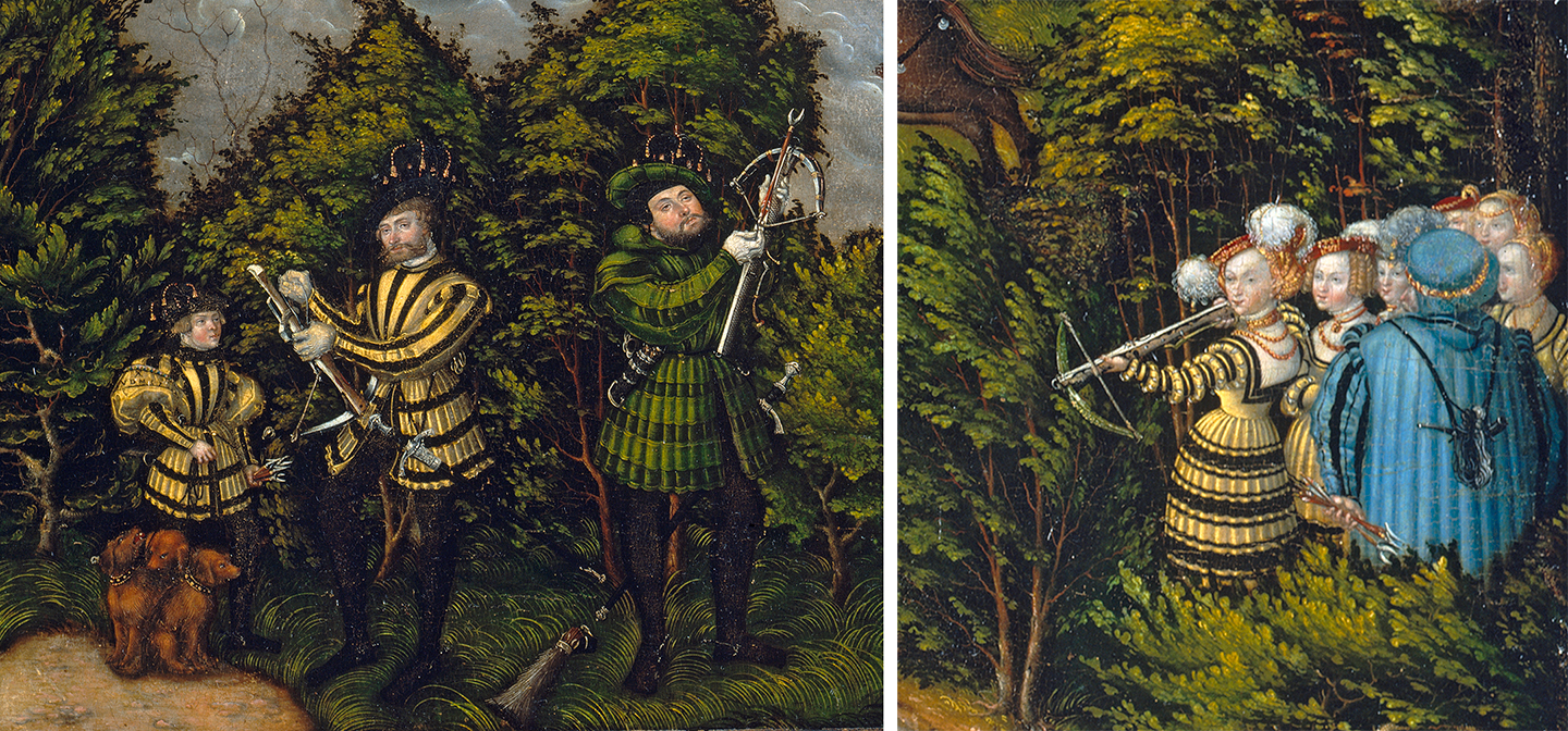 Detail of Hunting near Hartenfels Castle