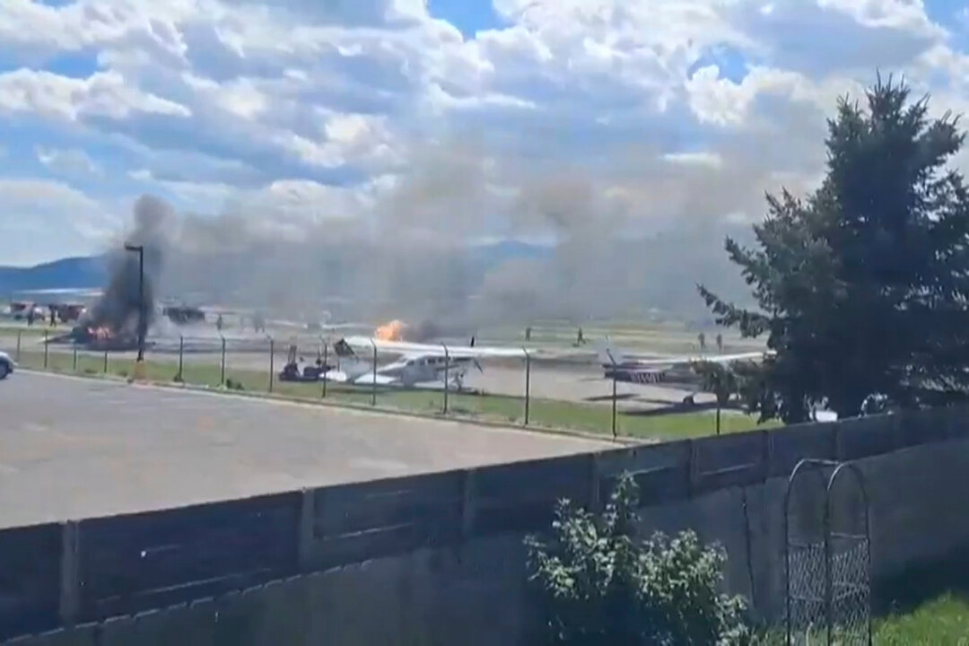 Small Plane Crashes Into Parked Aircraft, Minor Injuries Montana Airport