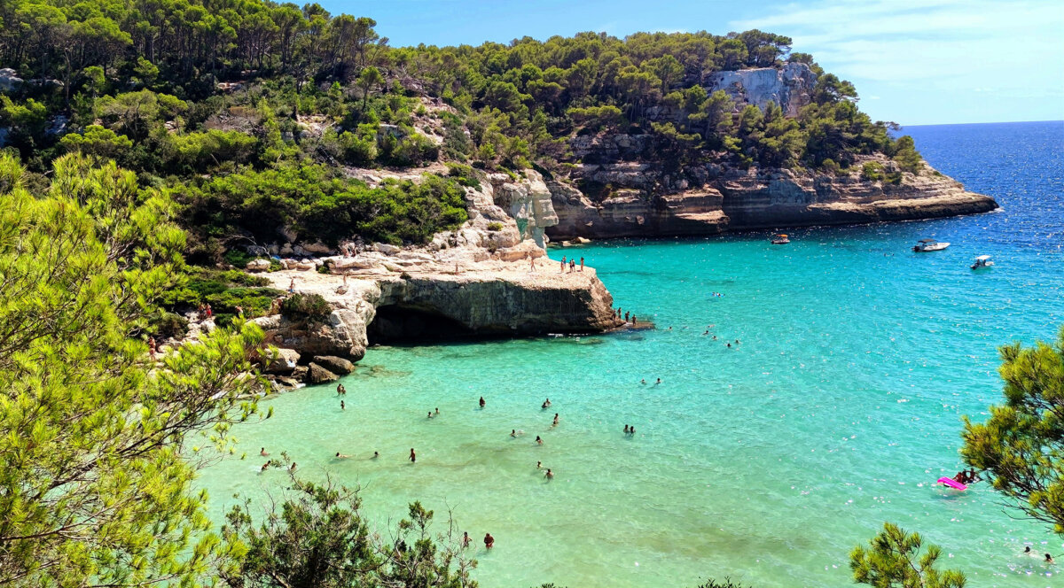 Cala Mitjana is one of the many coves in Menorca's UNESCO Biosphere Reserve. (Fernando Jimenez/Unsplash)