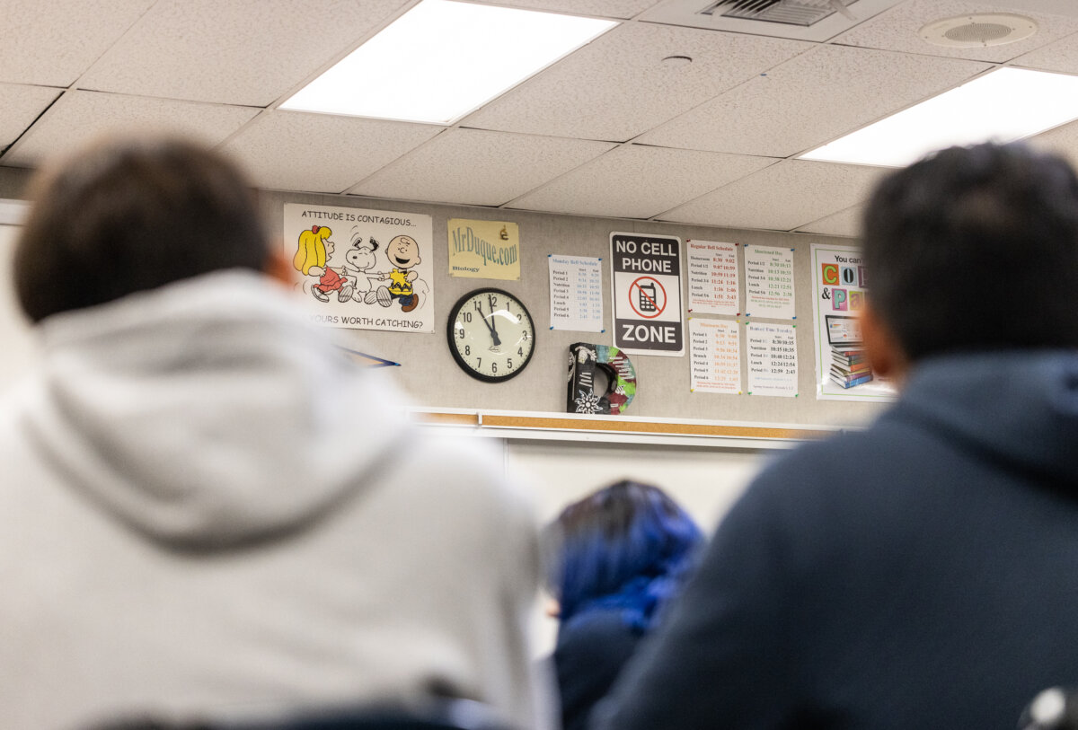 A school within the Los Angeles Unified School District in Los Angeles on Jan. 8, 2024. (John Fredricks/The Epoch Times)