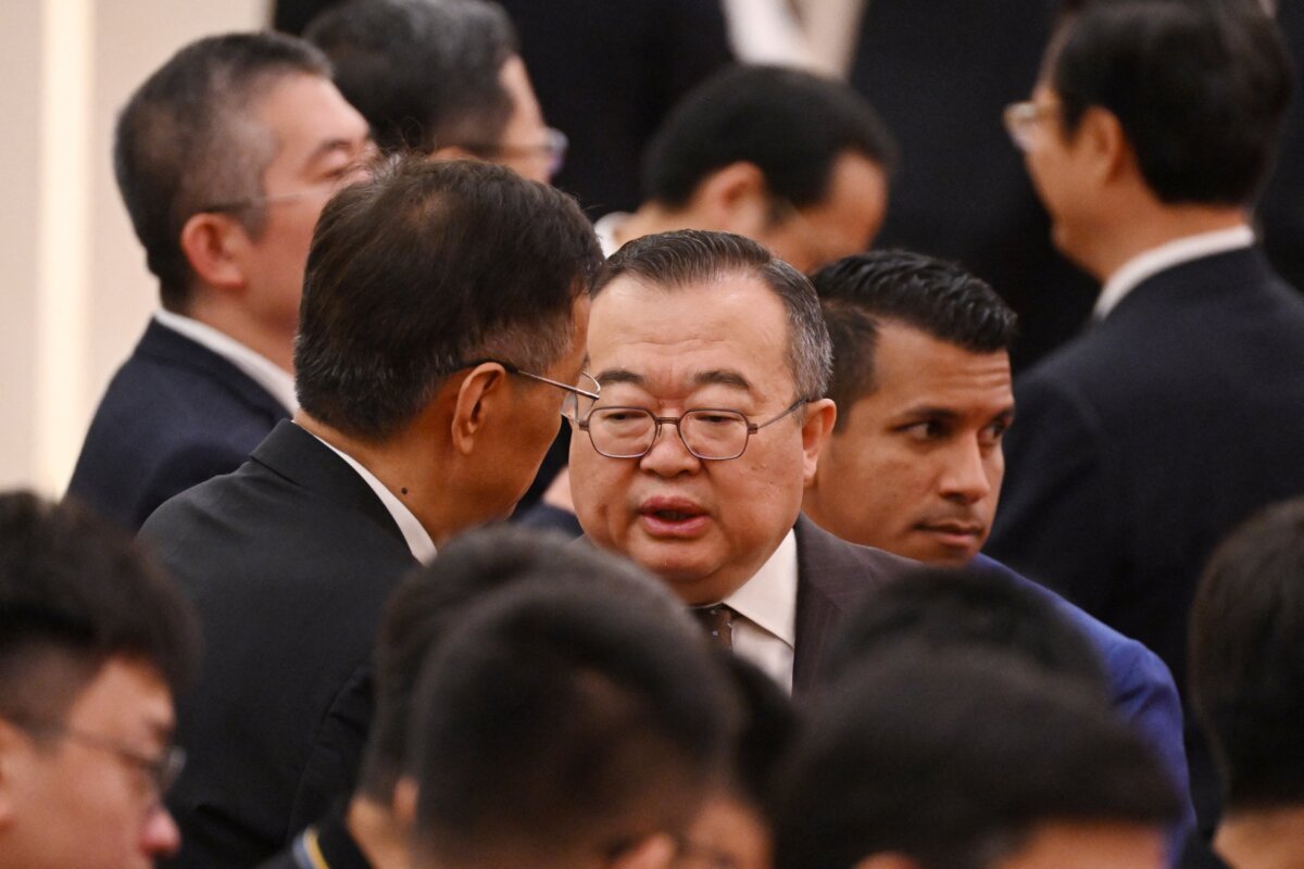 Liu Jianchao, head of the Chinese Communist Party's International Department, arrives for a ceremony marking the 70th anniversary of the Five Principles of Peaceful Coexistence, at the Great Hall of the People in Beijing on June 28, 2024. (Greg Baker/AFP via Getty Images)