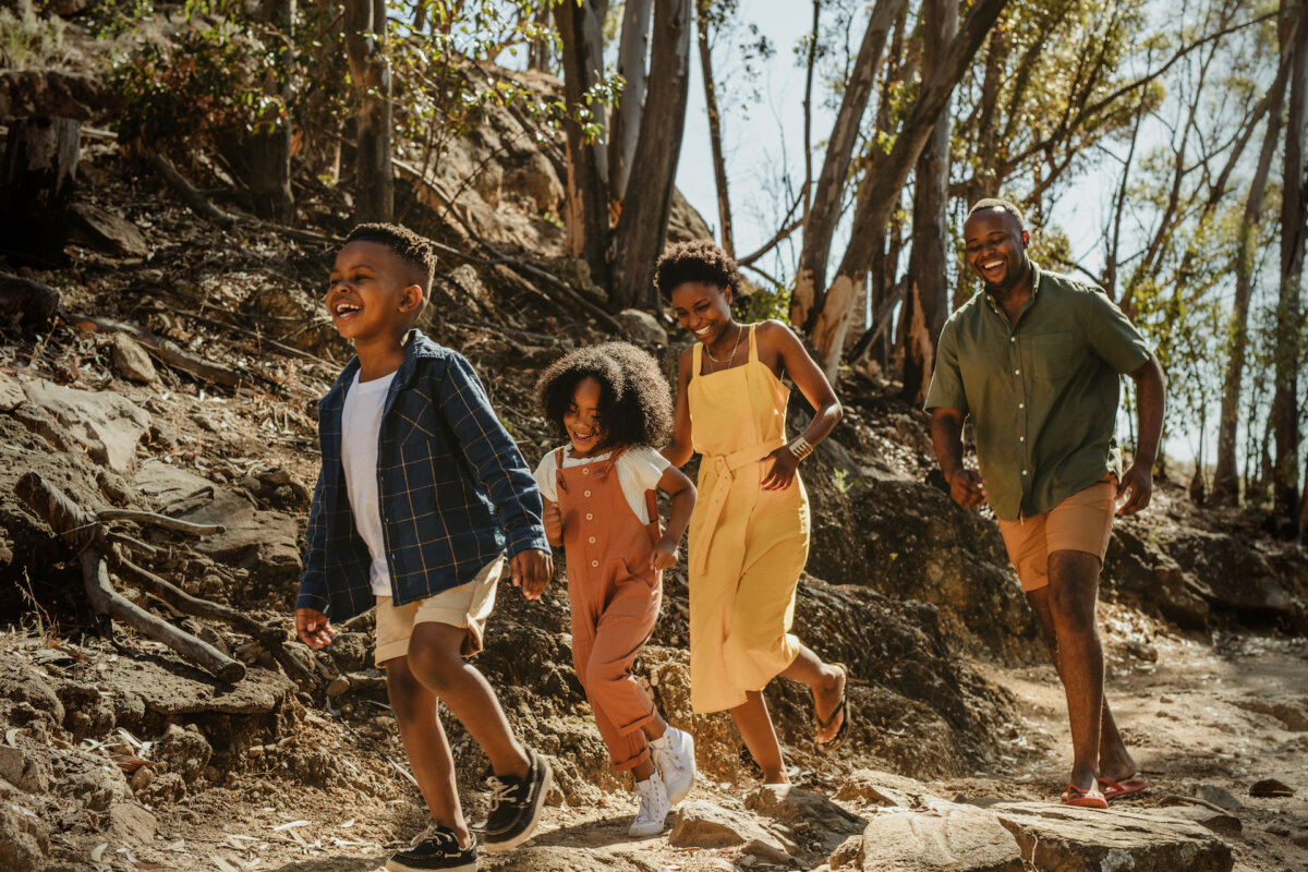 Getting on a trail and spending time with family doesn't cost anything. (Jacob Lund/Shutterstock)