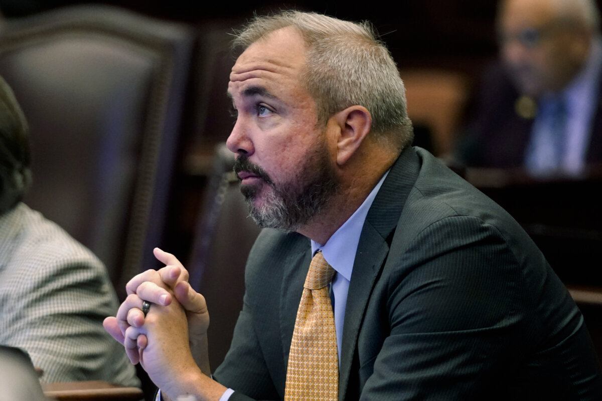 Florida Sen. Joe Gruters watches during a legislative session at the Capitol in Tallahassee, Fla., on April 30, 2021. (Wilfredo Lee/AP Photo)