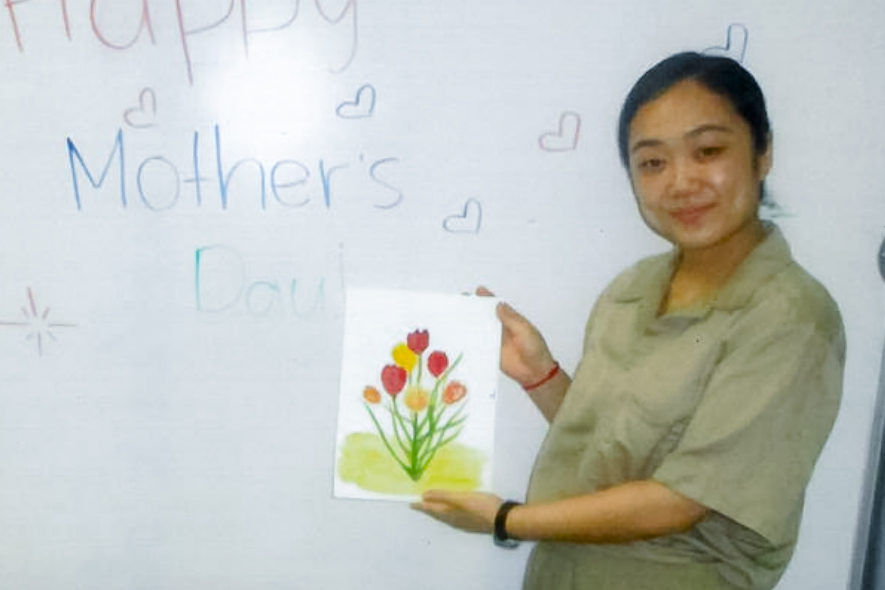 Yiyi Chen at the Metropolitan Detention Center in New York, in a photo submitted in court documents on Aug. 21, 2025.