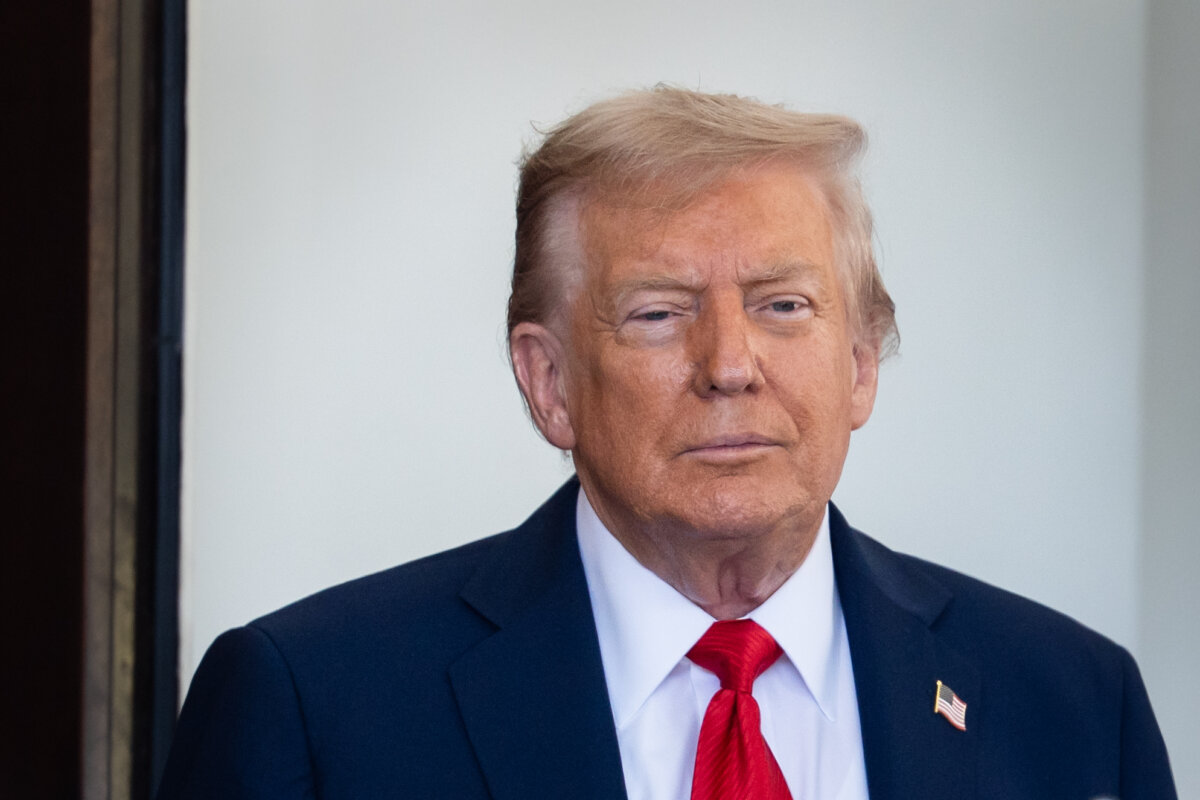 President Donald Trump at the White House on Aug. 25, 2025. (Madalina Kilroy/The Epoch Times)