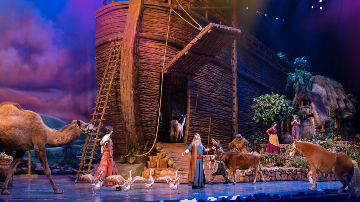 A scene from "Noah Live!" in 2024. The stage show celebrates its 30th anniversary in 2026. (Courtesy of Sight & Sound)