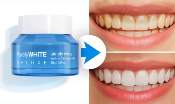 PurelyWHITE Deluxe formula combines whitening, enamel strengthening, and breath freshening in one simple product.