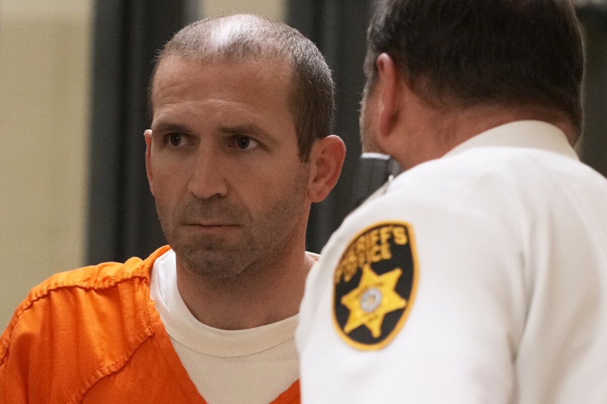 Ryan Borgwardt appears in a Green Lake County courtroom in Green Lake, Wis., on Dec. 11, 2024, (Morry Gash/AP Photo)
