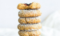 Sprouted Spelt Thumbprint Cookies