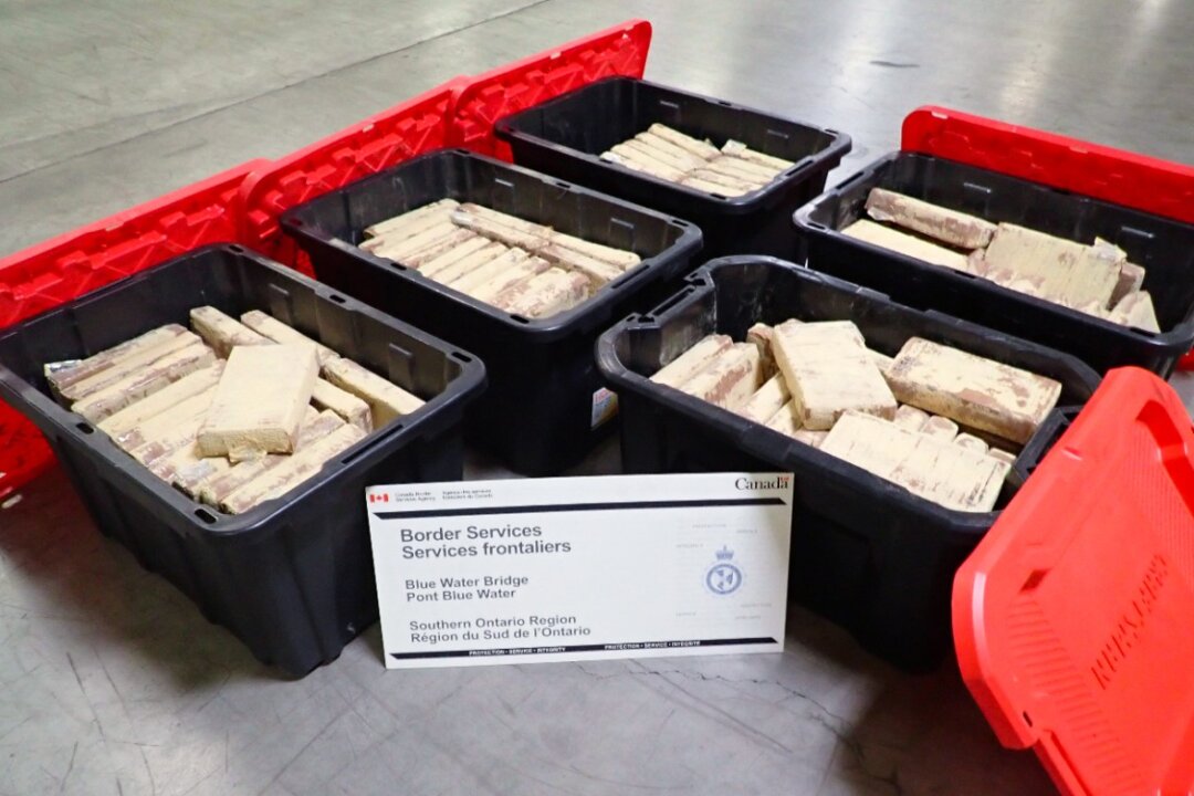 Nearly $44M Cocaine Seized in Trucks at Blue Water Bridge, Ontario