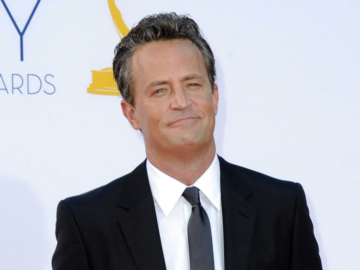 Actor Matthew Perry arrives at the 64th Primetime Emmy Awards in Los Angeles on Sept. 23, 2012. (Jordan Strauss/Invision/AP)