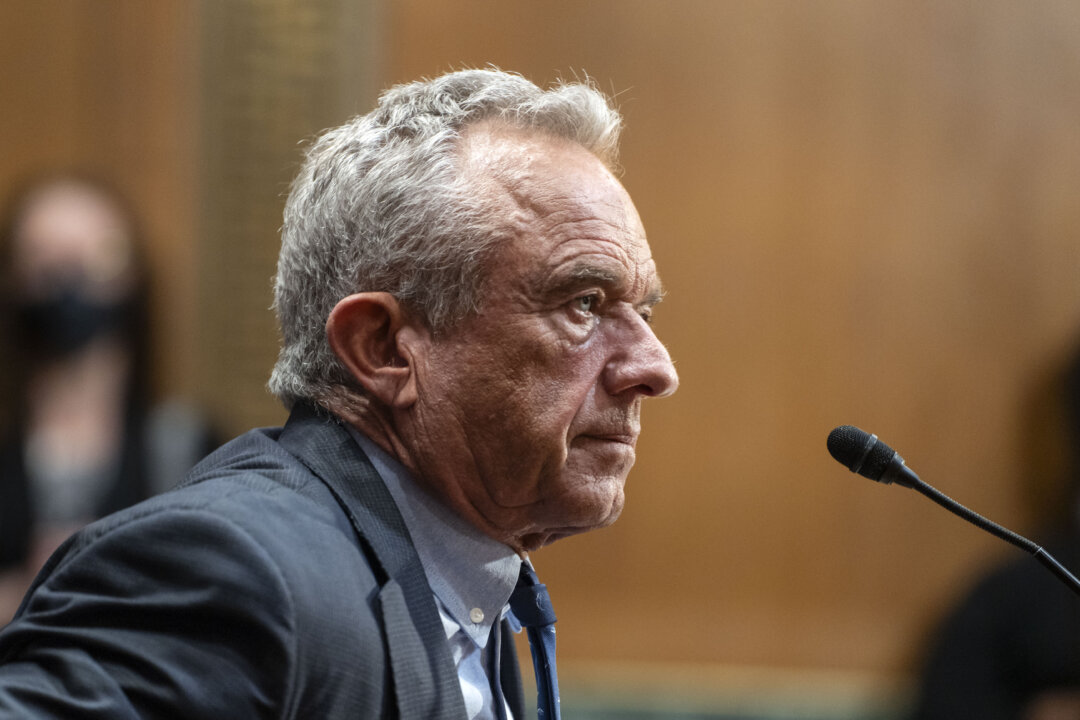 Health Secretary Robert F. Kennedy Jr. testifies before the Senate Committee on Finance on Capitol Hill in Washington on Sept. 4, 2025. (Madalina Kilroy/The Epoch Times)