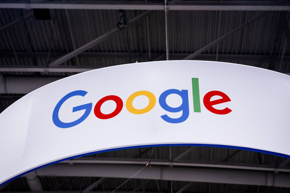 Google at the AI+Expo Special Competitive Studies Project in Washington on June 2, 2025. (Madalina Vasiliu/The Epoch Times)