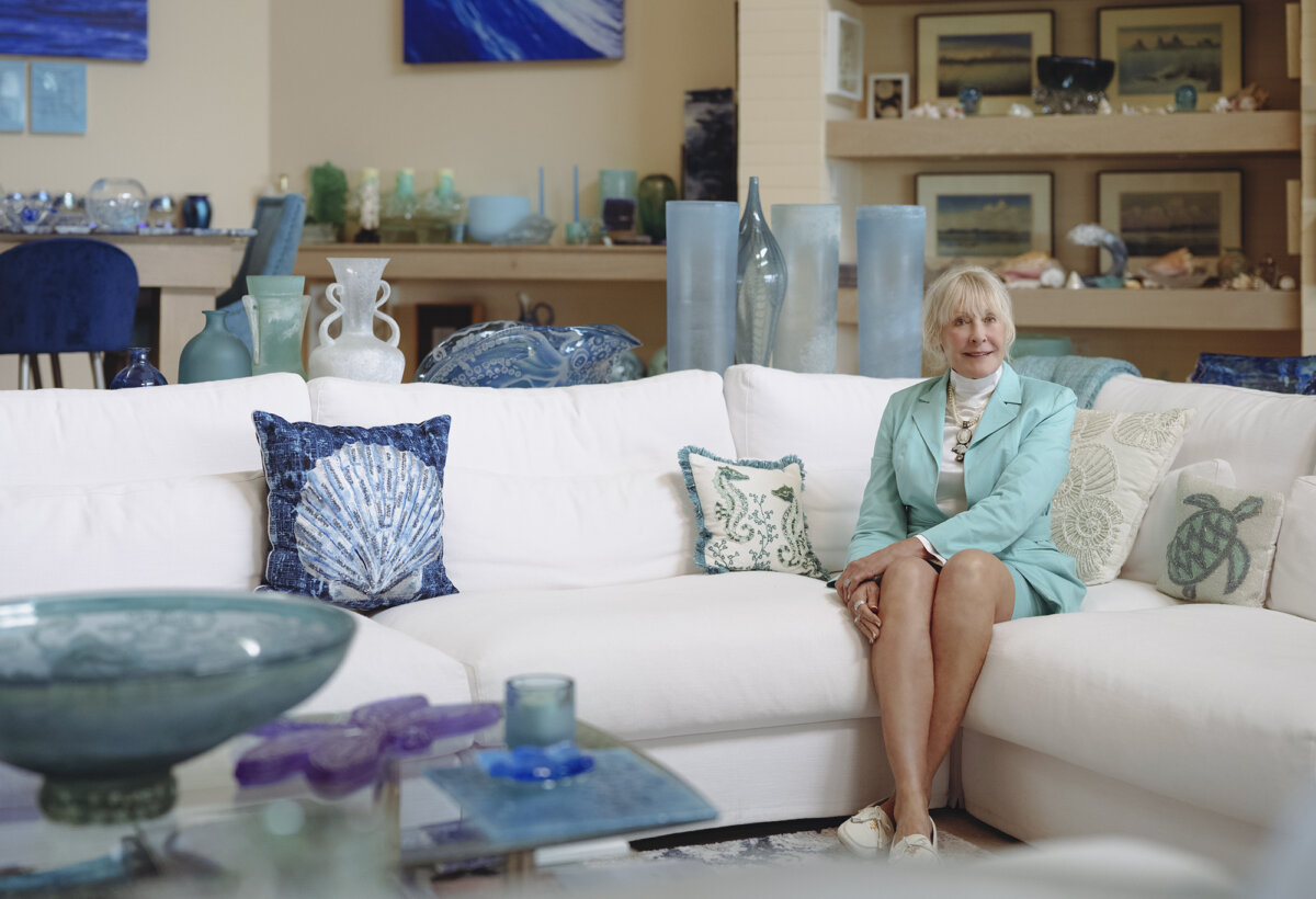 Trish Duggan, the founder of the Imagine Museum, at home in Clearwater, Fla. (Adhiraj Chakrabarti)