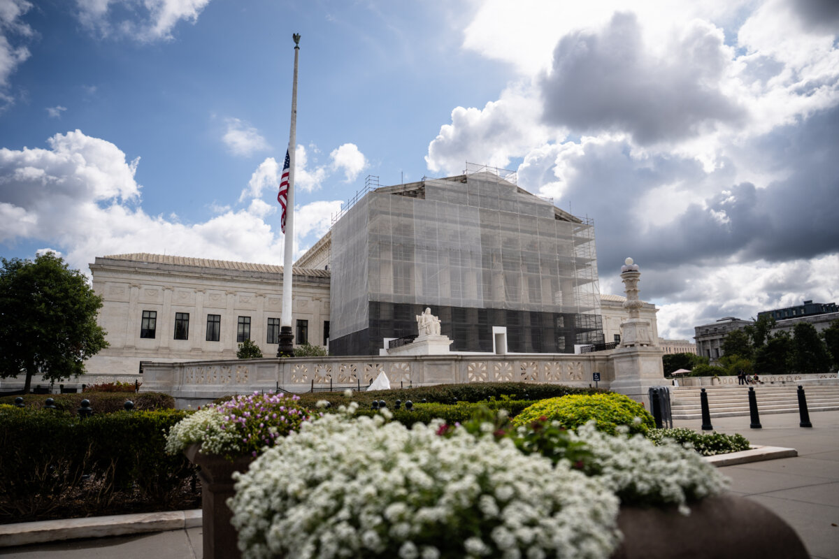 The U.S. Supreme Court in Washington on Sept. 11, 2025. (Madalina Kilroy/The Epoch Times)