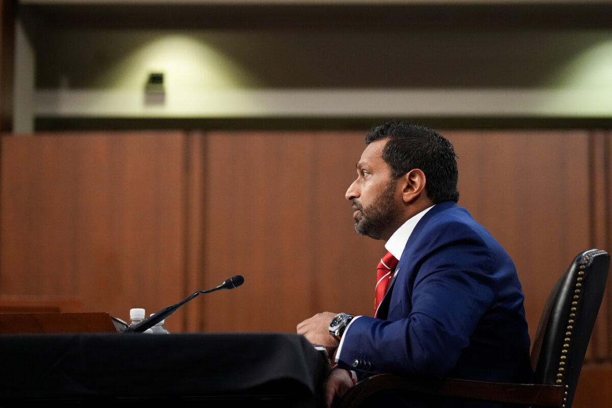 Federal Bureau of Investigation Director Kash Patel testifies before the Senate Judiciary Committee in the Hart Senate Office Building on Capitol Hill in Washington, DC, on Sept. 16, 2025. (Andrew Harnik/Getty Images)