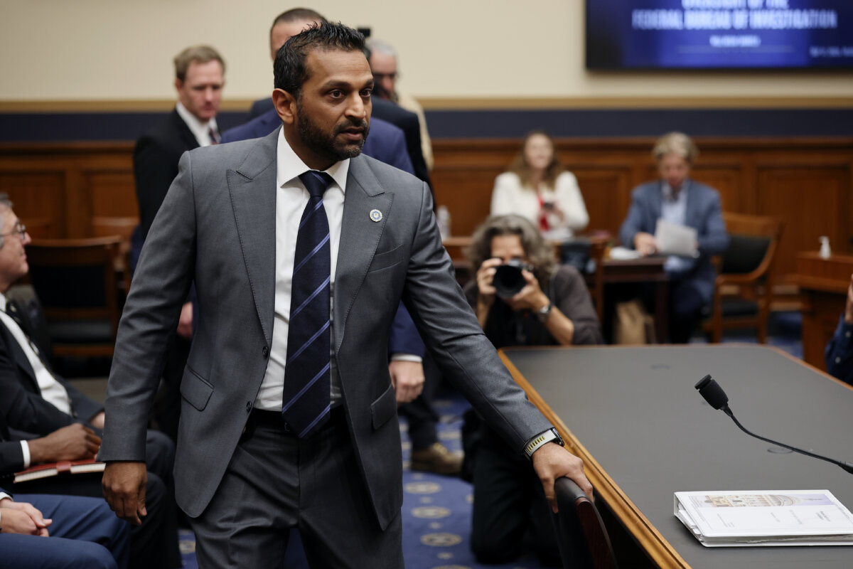 Federal Bureau of Investigation Director Kash Patel arrives to testify before the House Judiciary Committee in the Rayburn House Office Building on Sept. 17, 2025. (Win McNamee/Getty Images)