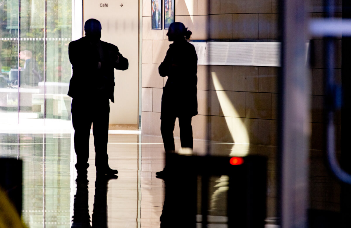 People utilize court services in Los Angeles, in this file photo. (John Fredricks/The Epoch Times)