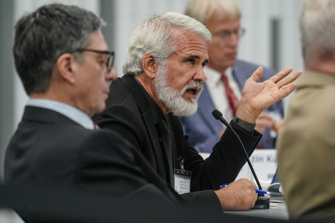 Dr. Robert Malone speaks during an Advisory Committee on Immunization Practices meeting in Chamblee, Ga., on Sept. 19, 2025. (Elijah Nouvelage/Getty Images)