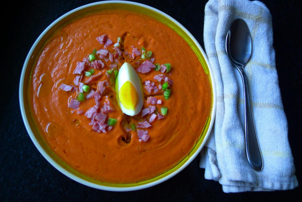 Tomatoes shine in salmorejo. (Ari LeVaux)
