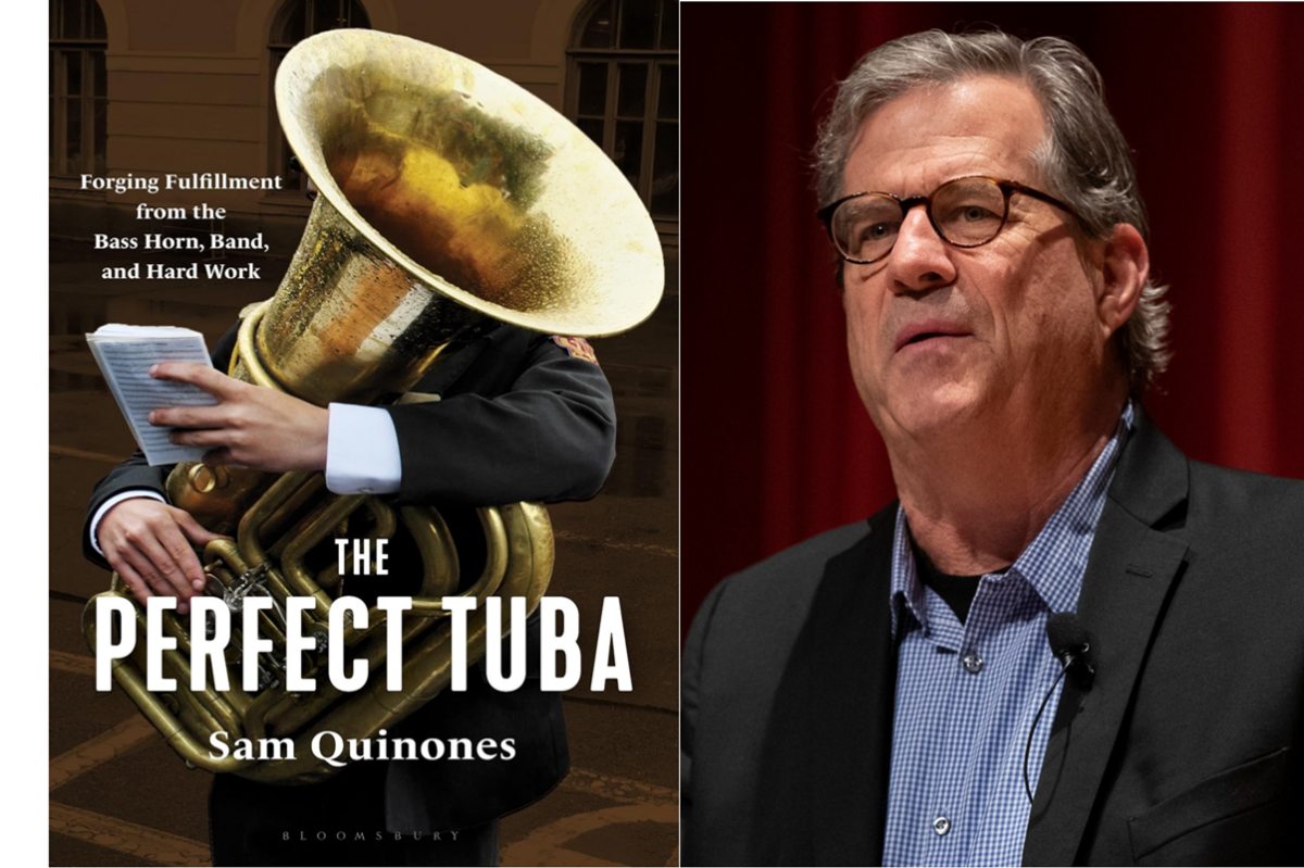 The tuba is given its place in the sun in author Sam Quinones's book, "The Perfect Tuba: Forging Fulfillment from the Bass Horn, Band, and Hard Work." (Bloomsbury Publishing/Oregon State University/CC BY-SA 2.0)