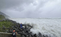 Super Typhoon Blowing by Northern Philippines and Taiwan Forces Evacuations and Closures