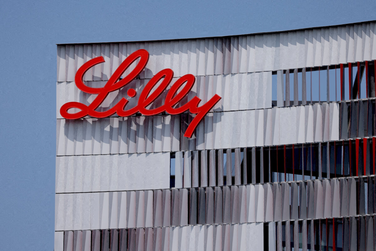 An Eli Lilly office in San Diego on Sept. 17, 2020. (Mike Blake/Reuters)