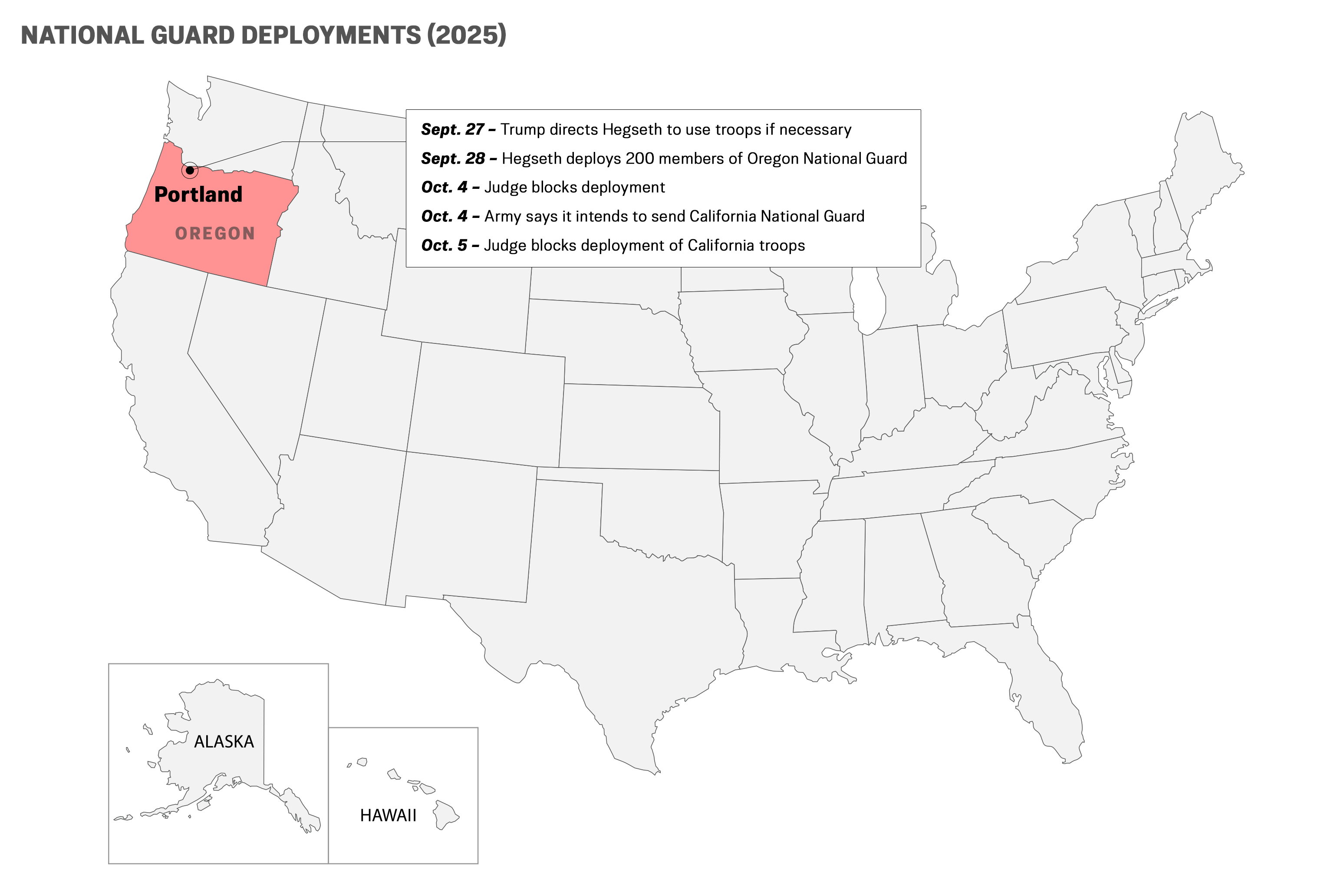 Trump’s National Guard Deployments to 5 Cities—What to Know