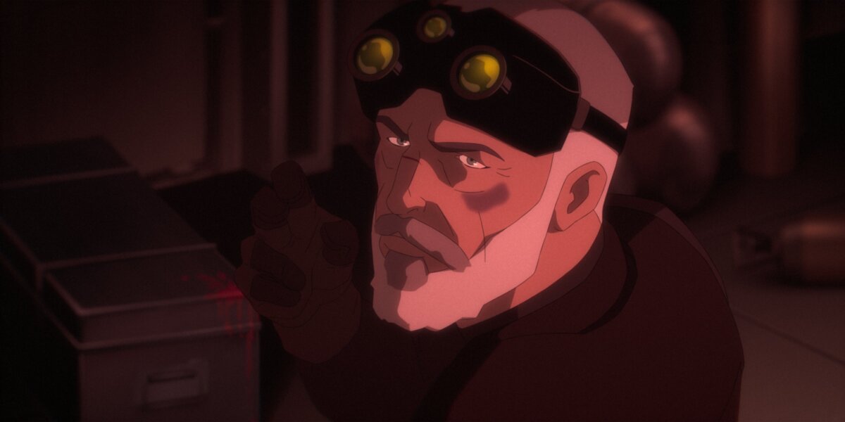Sam Fisher (voiced by Liev Schreiber) takes on the bad guys, in "Tom Clancy's Splinter Cell: Deathwatch." (Netflix)