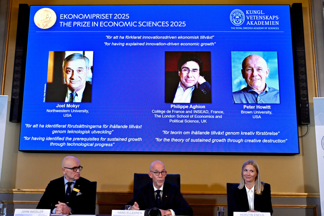 Nobel Economics Prize Goes to 3 Researchers for Explaining Innovation-Driven Economic Growth