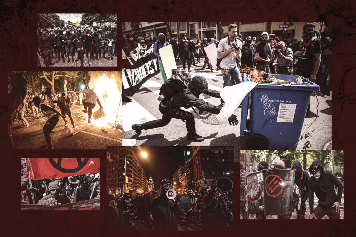 Antifa protesters and rioters gather across the United States. (Getty Images)