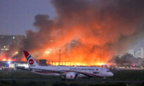 Day in Photos: Fire at Bangladesh Airport, Protest in Washington, and Fuji Mount