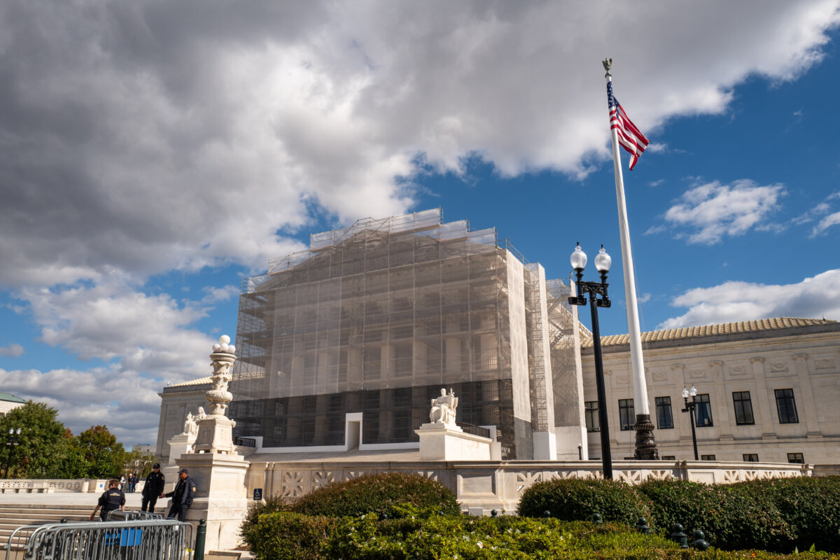 The Supreme Court in Washington on Oct. 20, 2025. (Madalina Kilroy/The Epoch Times)