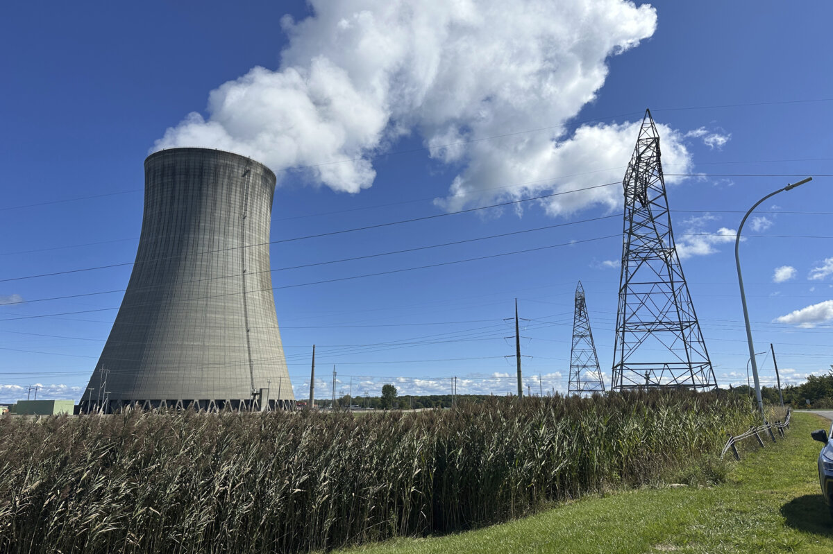 Nine Mile Point Clean Energy Center nuclear power plant in Scriba, N.Y., on Sept. 8, 2025. (AP Photo/Ted Shaffrey)