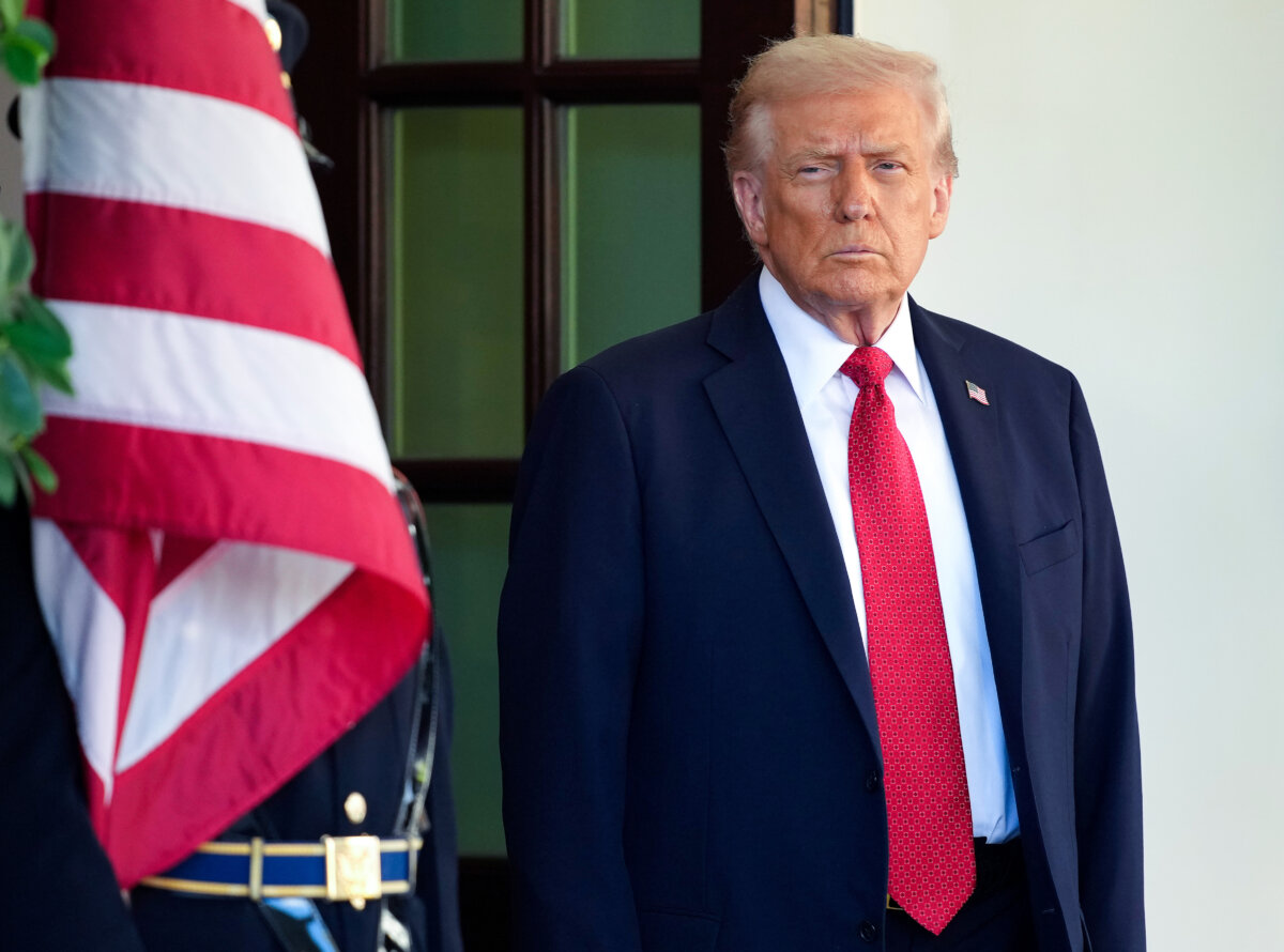 President Donald Trump at the White House in Washington on Oct. 20, 2025. (Kevin Dietsch/Getty Images)