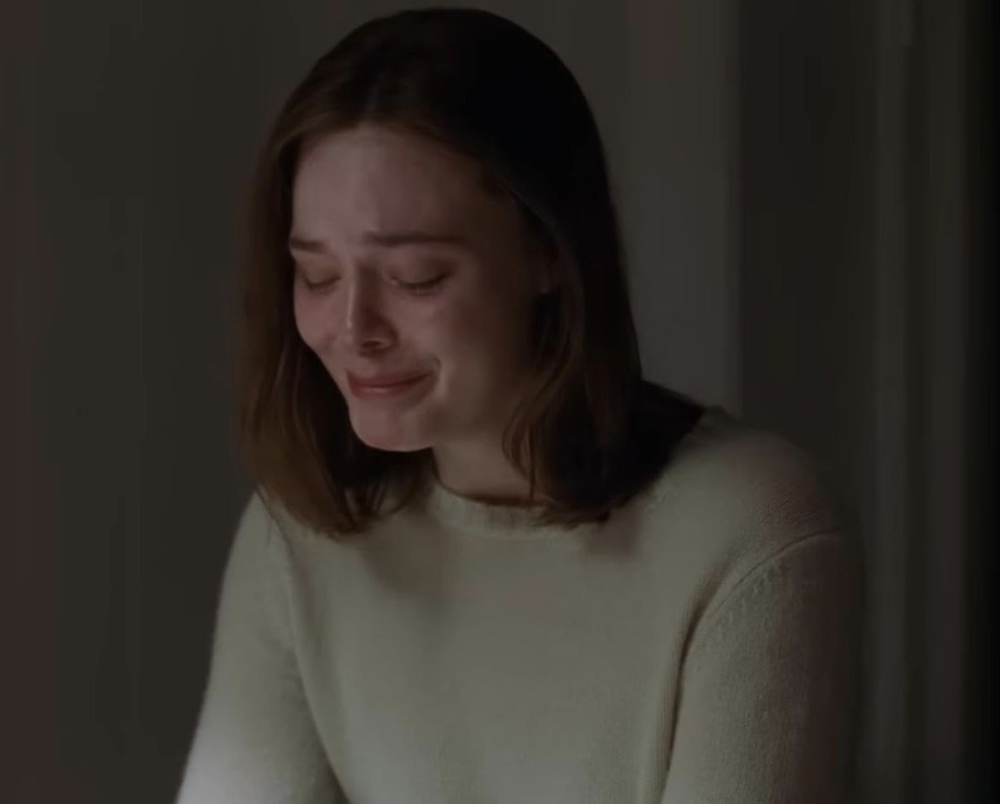 woman in sweater and brown hair in Sentimental Value