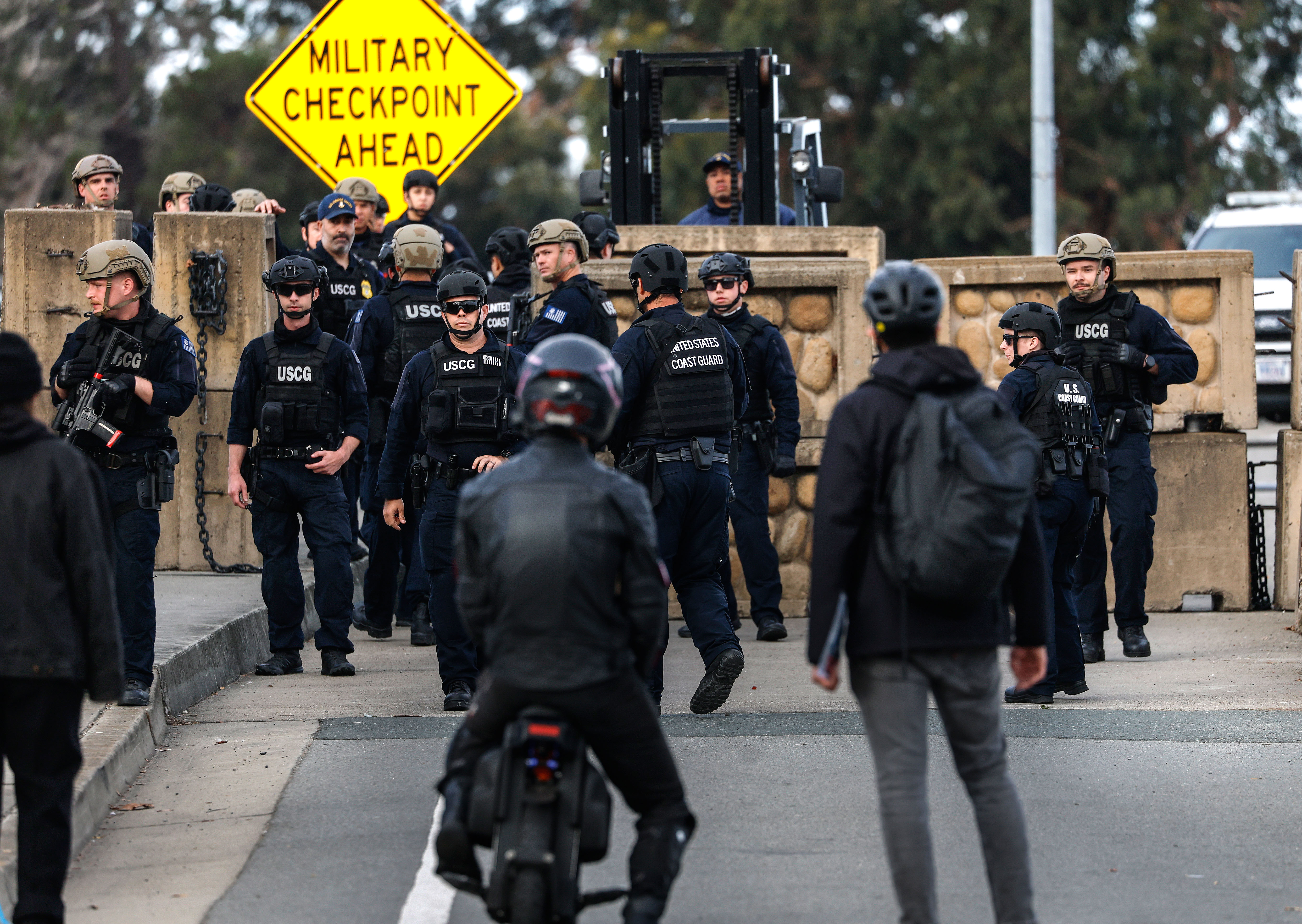 America In Photos: Coast Guard Defends Base in California, State and Local Elections, and Museum Sleepover
