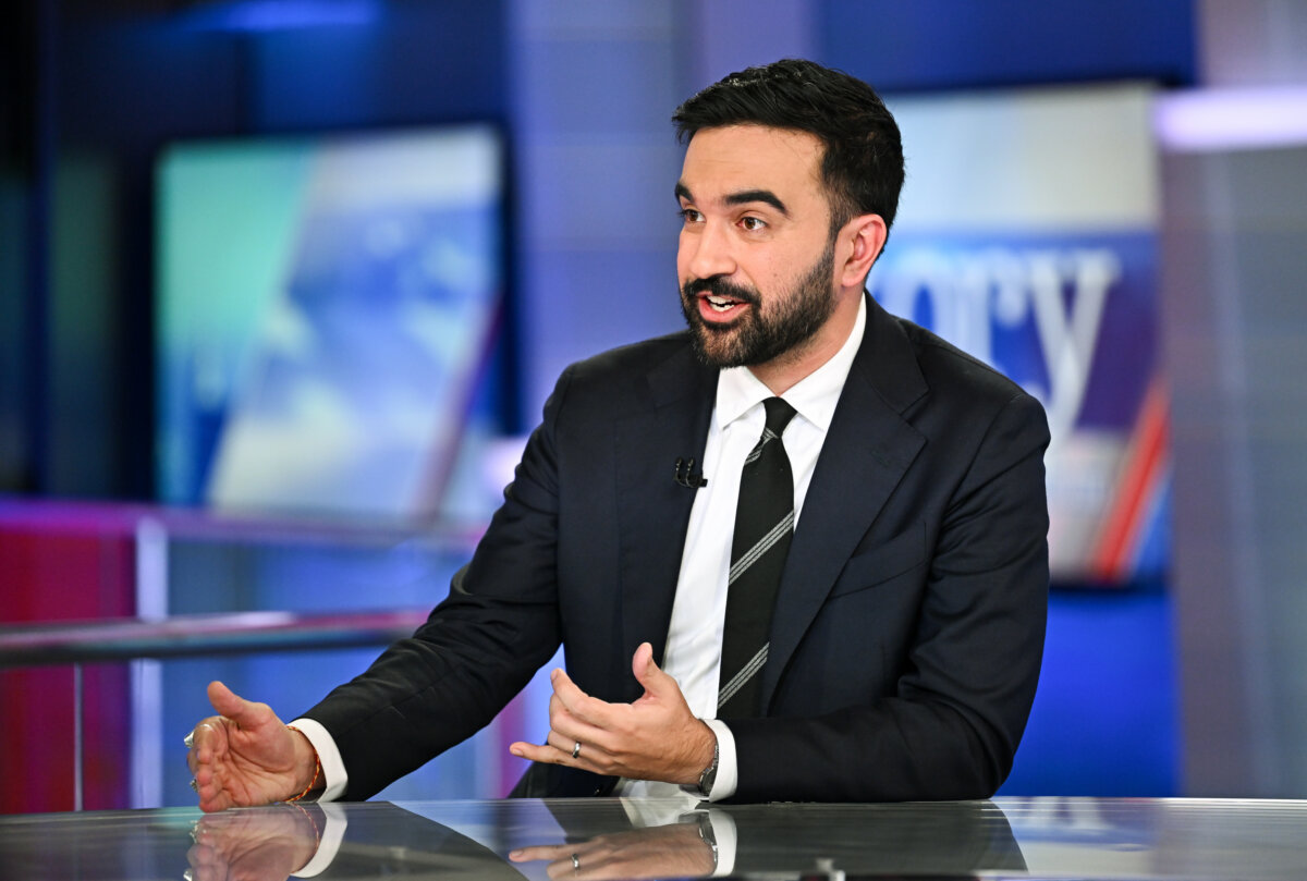 New York City Democratic mayoral candidate Zohran Mamdani speaks during an interview on "The Story with Martha MacCallum" at Fox News in New York on Oct. 15, 2025. (Evan Agostini/Invision/AP)